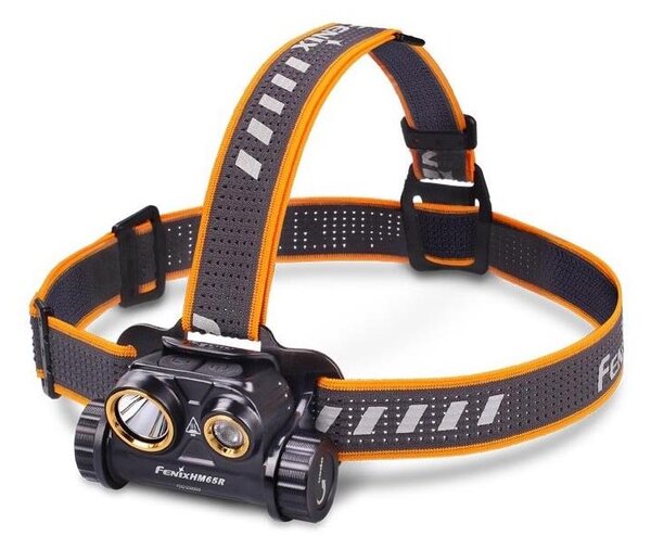 Fenix HM65R - Lampada frontale LED ricaricabile 2xLED/USB/2xCR123A IP68 1400 lucente 300 h 3400mAh
