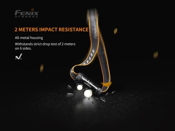 Fenix HM65R - Lampada frontale LED ricaricabile 2xLED/USB/2xCR123A IP68 1400 lucente 300 h 3400mAh