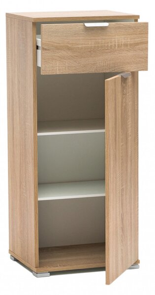 Mobiletto con 1 Anta e 1 Cassetto 45x38x103 h cm in Truciolare bilaminato Naturale