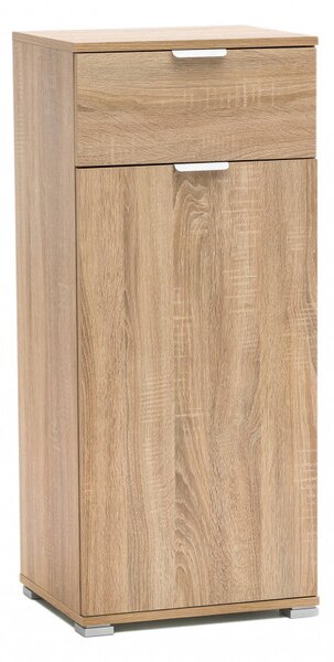 Mobiletto con 1 Anta e 1 Cassetto 45x38x103 h cm in Truciolare bilaminato Naturale