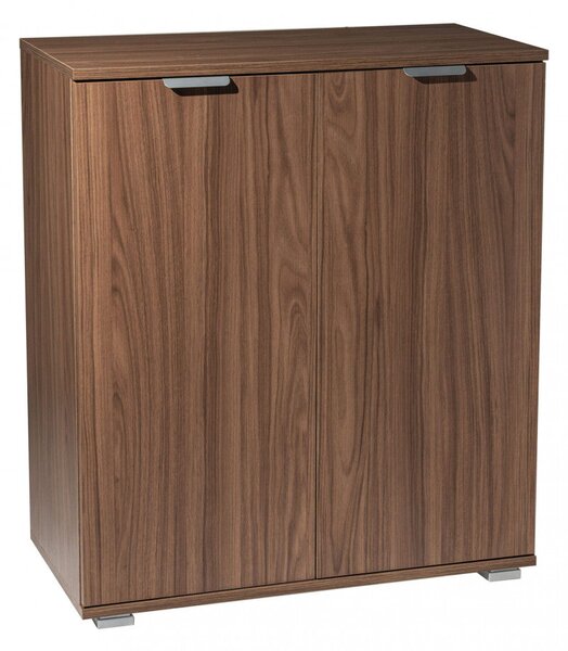 Mobiletto 2 Ante 75x38x85 h cm in Truciolare bilaminato Noce