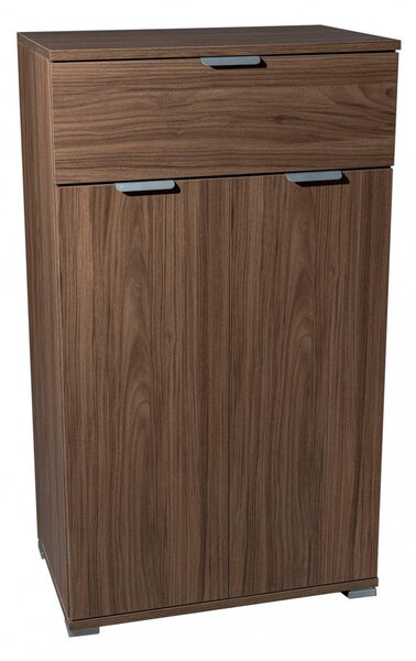 Mobiletto con 2 Anta e 1 Cassetto 60x38x103 h cm in Truciolare bilaminato Noce