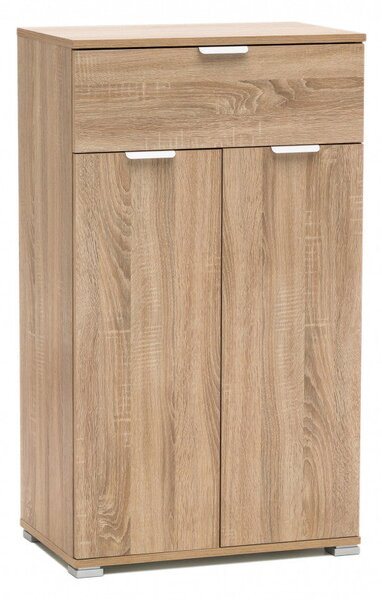 Mobiletto con 2 Anta e 1 Cassetto 27x38x103 h cm in Truciolare bilaminato Naturale