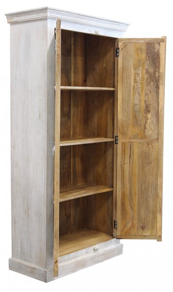 Armadio Zach 90x40x180 h cm in Legno Bianco