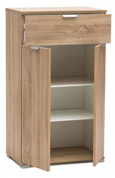 Mobiletto con 2 Anta e 1 Cassetto 27x38x103 h cm in Truciolare bilaminato Naturale