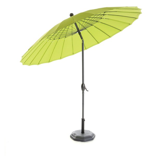 Ombrellone da Giardino Rotondo 2.6m con Apertura e Chiusura a Manovella Taddei Shanghai Verde