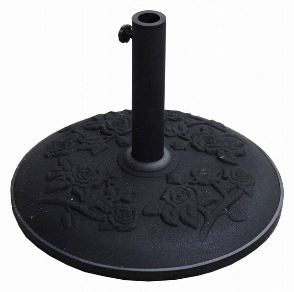 Base Ombrellone da Giardino 25Kg Ø50cm Nera