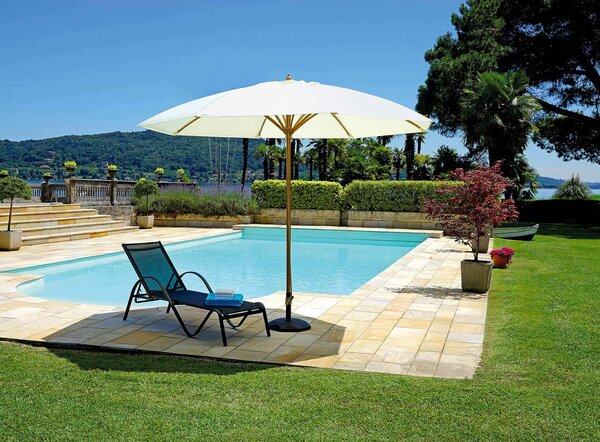 Ombrellone a Cupola da Giardino in Alluminio Ø3,3m Vorghini ConTract Vela
