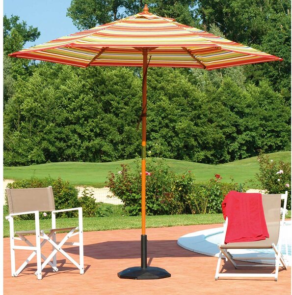 Ombrellone da Giardino in Legno Ø2,70m Vorghini Happy Multicolor