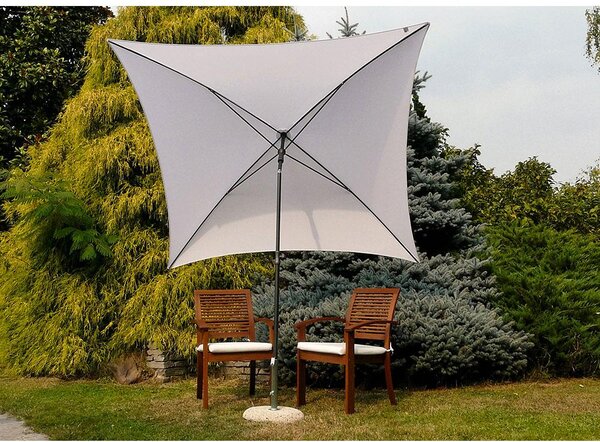 Ombrellone da Giardino 200x200 cm Palo Ø27 mm in Acciaio Maffei Kronos Bianco
