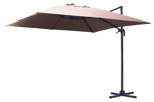 Ombrellone da Giardino Decentrato 3x3m in Alluminio Montana Sabbia