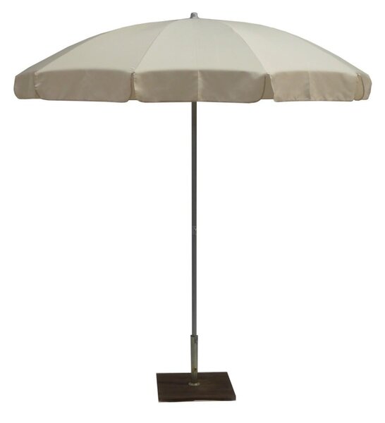 Ombrellone da Giardino Ø2,4 m Palo Ø33 mm in Acciaio Maffei Novara Ecru