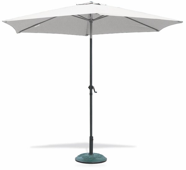 Ombrellone Rotondo da Giardino Ø3 m Palo Ø38 mm in Alluminio Soriani Cuba Ecrù