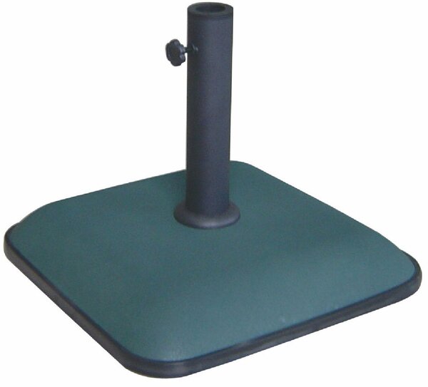 Base per Ombrellone da Giardino Ø50 45x45 cm 25 Kg in Ferro Soriani Verde