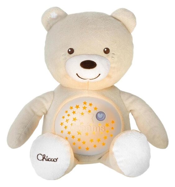 Chicco - Proiettore con melodia BABY BEAR 3xAAA beige
