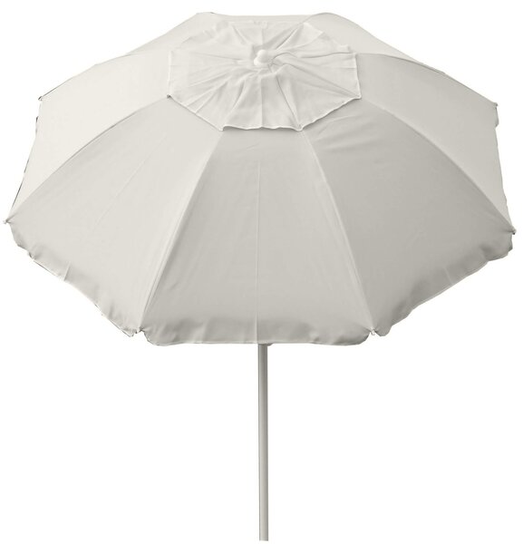 Ombrellone da Giardino Ø165 cm con Palo Ø32 mm in Acciaio Maffei Asia Ecrù
