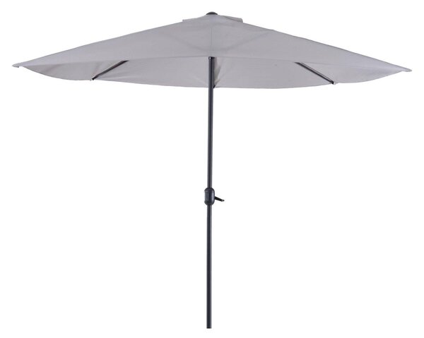 Ombrellone da Giardino 2,95x2,50 m Palo Ø38 mm in Alluminio con Manovella Grigio