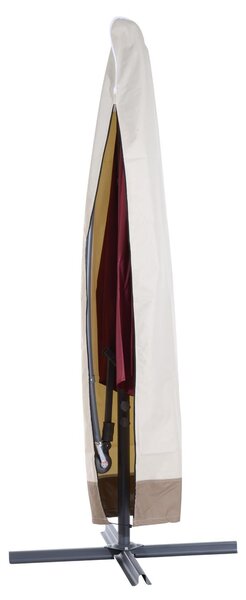 Copertura Ombrellone da Giardino Impermeabile Crema marrone Ø56x220 cm