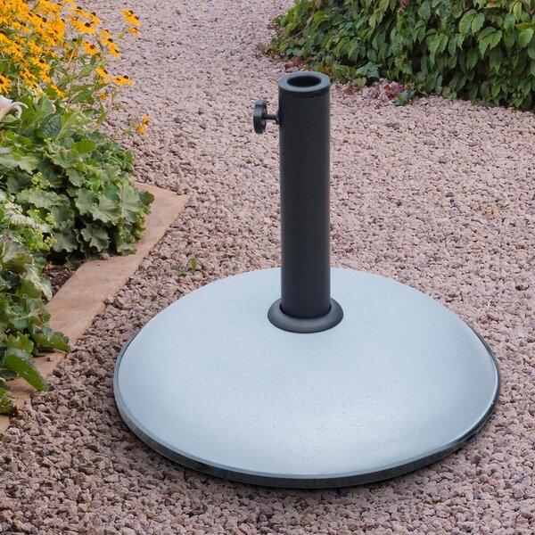 Base per Ombrellone da Giardino 20kg in Cemento Ø45x36 cm