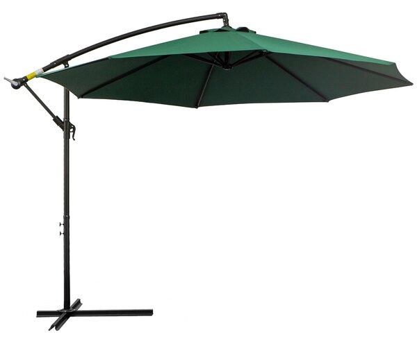 Ombrellone da Giardino in Acciaio Ø3x2,5 m Rex Verde