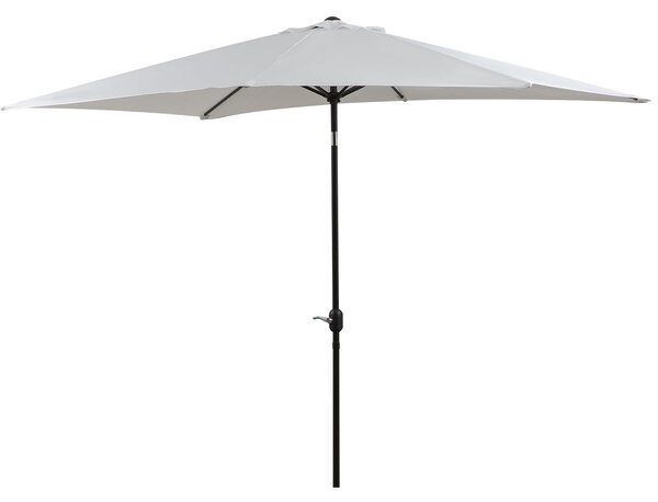 Ombrellone da Giardino 2x3 m Palo Ø38 mm Rettangolare in Alluminio Beach Bianco Crema