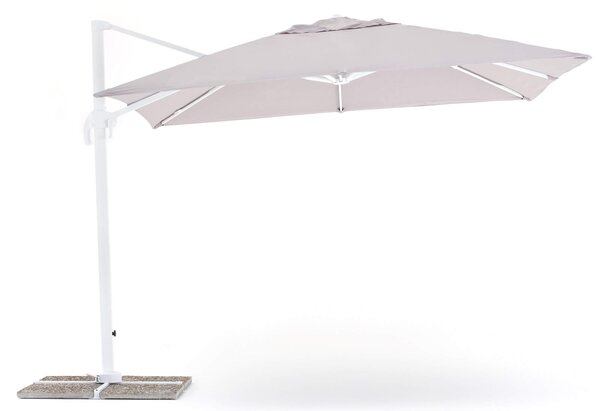 Ombrellone da Giardino Decentrato 3x3m in Alluminio e Poliestere Senso Grigio