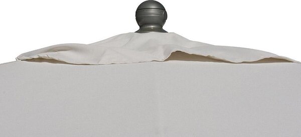 Ombrellone da Giardino 3x3m in Alluminio con Manovella Milano S Bianco
