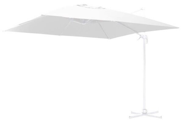 Ombrellone da Giardino Decentrato 3x3m in Alluminio Montana Bianco