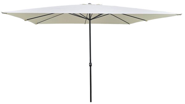 Ombrellone da Giardino 4x3 m Palo Ø48 mm in Acciaio e Poliestere Ecrù