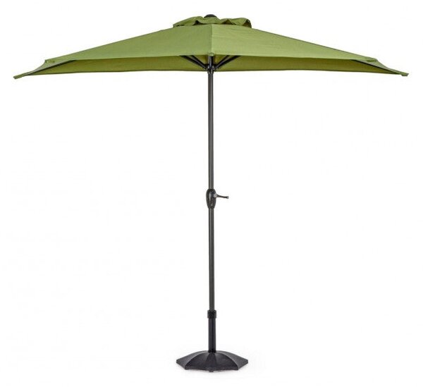Ombrellone da Giardino 2,7 m Palo Ø36 mm Kalife Mezzaluna Olive in Alluminio