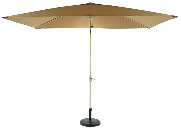 Ombrellone da Giardino 3x2 m Palo Ø38 mm in Alluminio e Poliestere Taupe