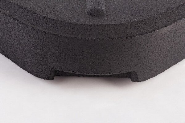 Base Ombrellone Gary Quadrato 30 Kg Nero in Cemento