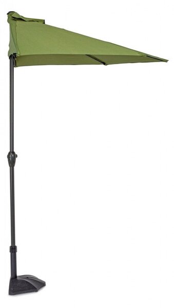 Ombrellone da Giardino 2,7 m Palo Ø36 mm Kalife Mezzaluna Olive in Alluminio