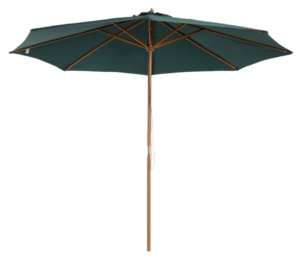 Ombrellone da Giardino 3x2,5m in Legno Verde