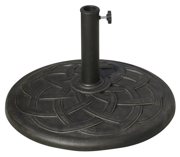 Base per Ombrellone da Giardino Ø54,5 cm 19 Kg in Resina con Finiture in Bronzo