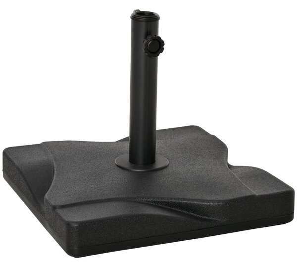 Base per Ombrellone da Giardino Ø41,5 cm 20 Kg in Plastica Nero