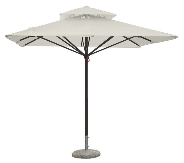 Ombrellone da Giardino 3x3 m Palo Ø60 mm Telo in Polietilene Ecrù