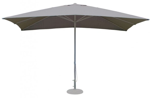 Ombrellone da Giardino 3x3 m Palo Ø48 mm Mercurio in Acciaio Tortora Telo Grigio