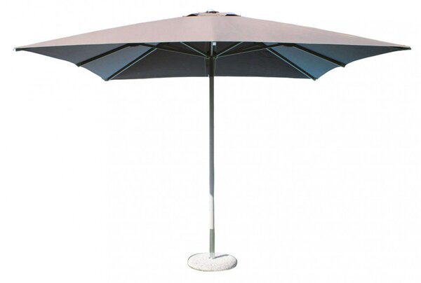Ombrellone da Giardino 3x3 m Palo Ø48 mm Brian in Alluminio Tortora