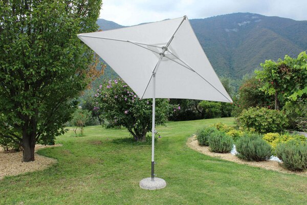 Ombrellone da Giardino 2x2 m Palo Ø38 mm Nice in Alluminio Bianco