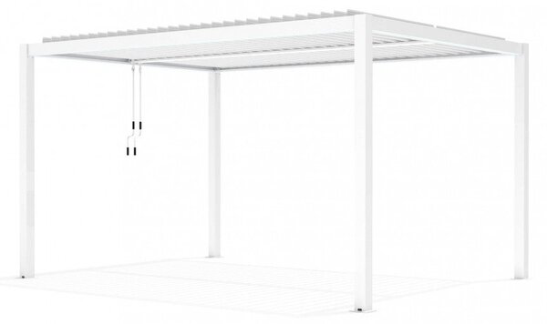 Pergola Bioclimatica 3x4 m in Alluminio Bianco