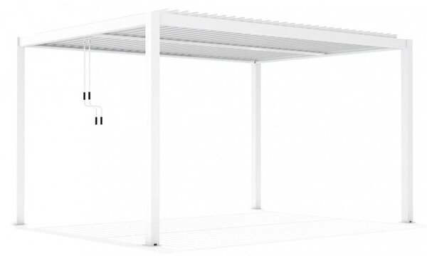 Pergola Bioclimatica 3x4 m in Alluminio Bianco