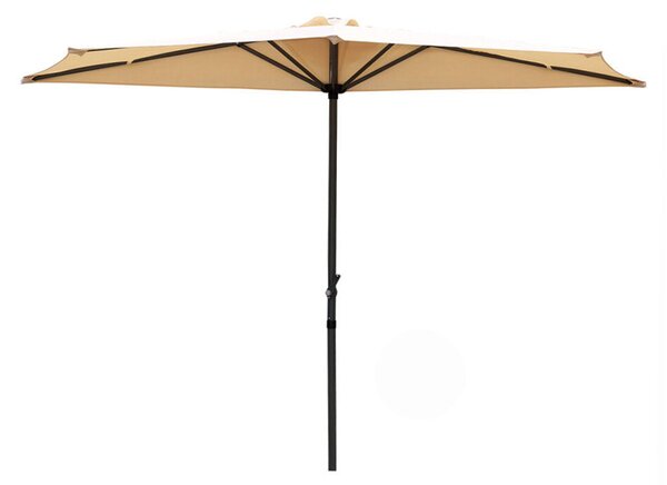 Ombrellone a Parete 1/2 Tondo Ø 270 Cm Struttura in Alluminio da Giardino per Arredo Esterno