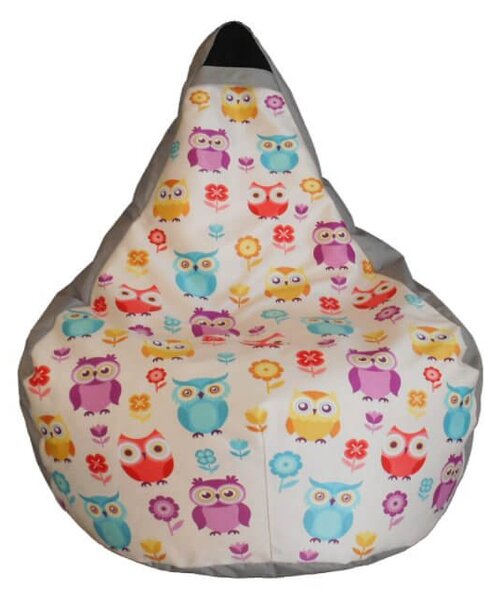 Poltrona a Sacco Pouf in Poliestere Design Gufetto Avalli