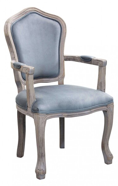 Poltrona Charlene in Velluto Grigio 55x51x100 h cm in Velluto Grigio