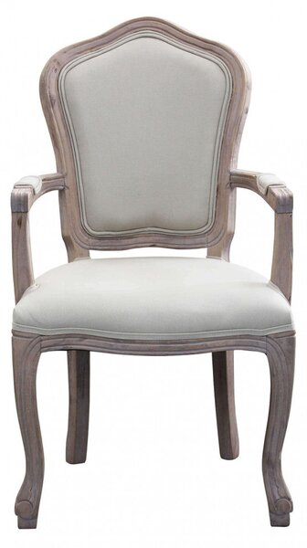 Poltrona Charlene in Tessuto 55x51x100 h cm in Tessuto Bianco