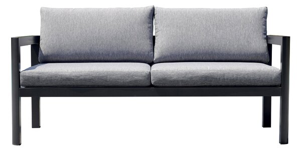 Divano 2 Posti da Giardino 155x75x60 cm in Alluminio Antracite
