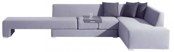 Salotto Angolare Tulum Struttura in Alluminio Grigio