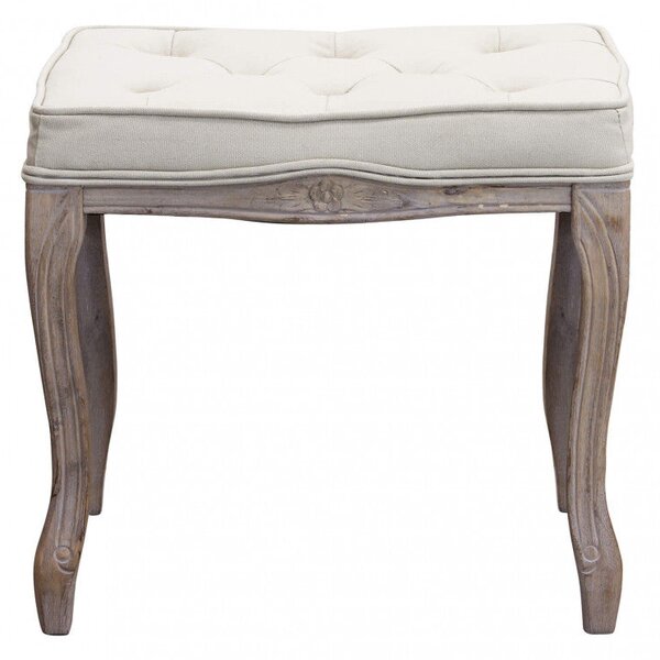 Sgabello Marly 50x36x47 h cm in Tessuto Beige