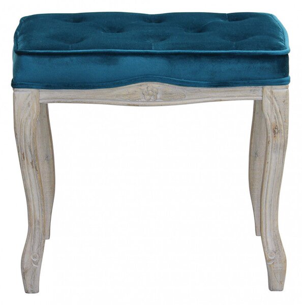 Sgabello Marly 50x36x47 h cm in Velluto Blu